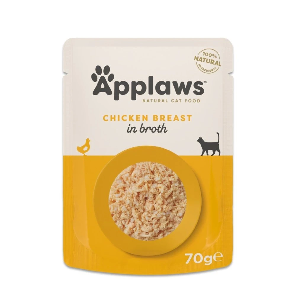 Applaws Kattevådmad Kyllingebryst 70 g (pouch) - Naturligt vådfoder til katte